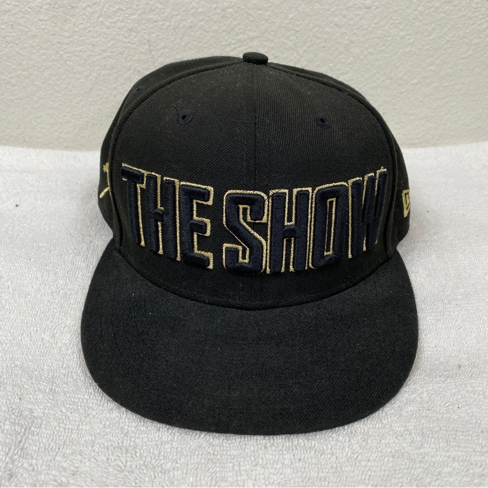 New Era 9Fifty Mens Black Gold The Show All Rise MLB x Playstation Snap Back Hat